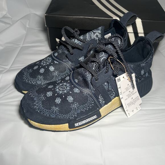 NWOB adidas NMD R1 Paisley x Neighborhood Paisley Navy GY4158 Men\'s Size 10 main image 7